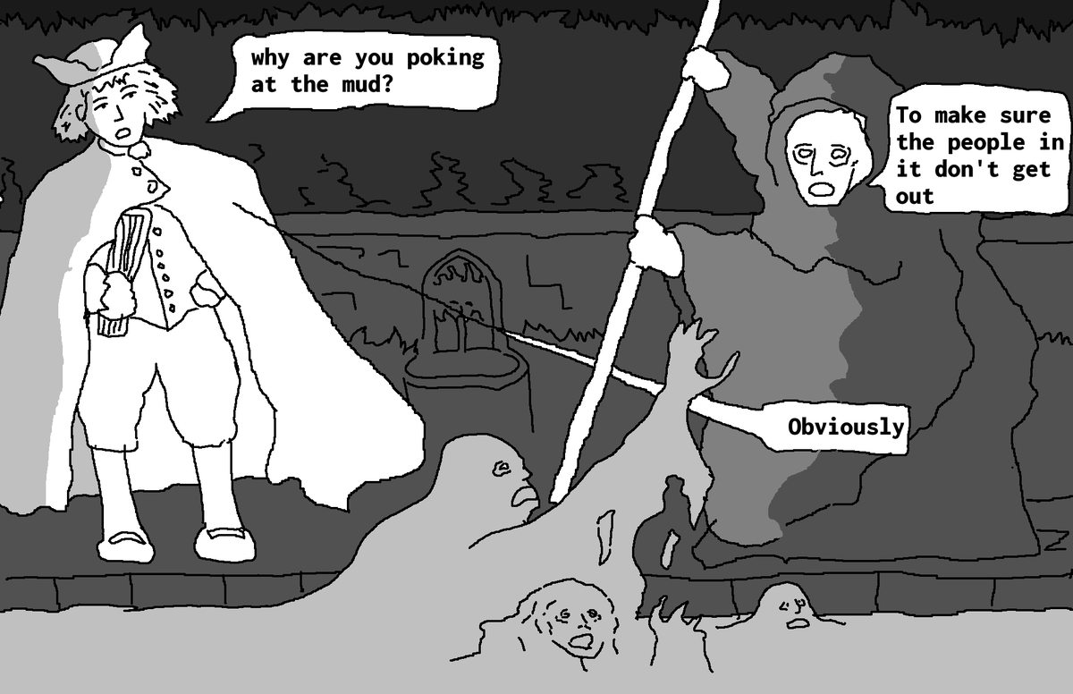 PenseesofPascal's tweet photo. Old Gothic Comic. https://t.co/6pNguCIUjC