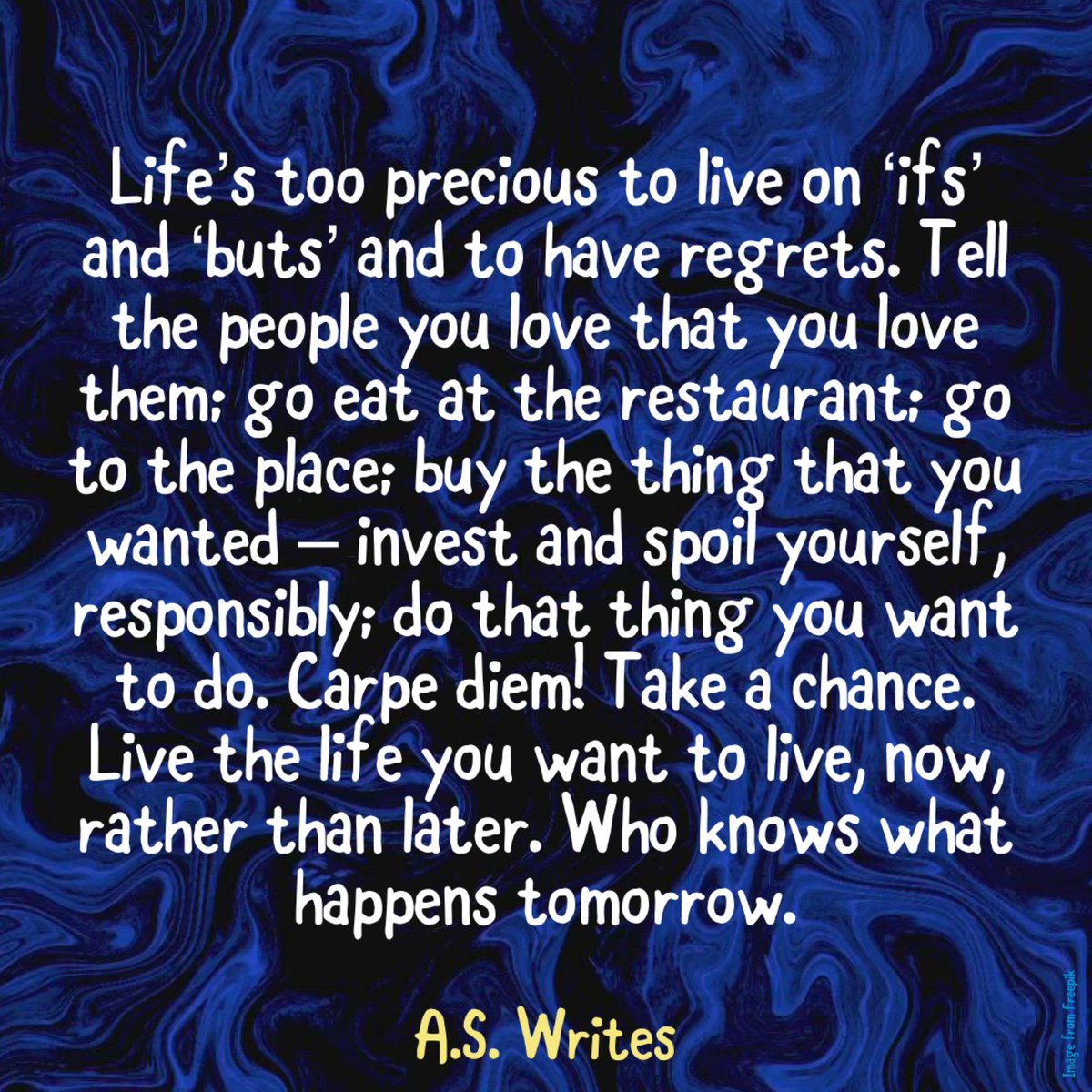 aswritesbooks's tweet photo. And have a wonderful week, everyone! 😊
#carpediem #lifelessons #life #lifequotes #LiveTheLifeYouWant https://t.co/kPcfAyddbt