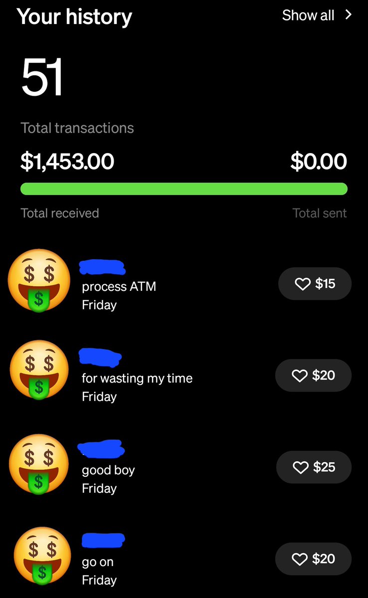 GaryCashmaster's tweet photo. Handing over your debit card to a CashMaster is the most fulfilling and pleasurable thing you'd ever experience in your life.

Do it today 🖕🏻

🤑 +$1,453 &amp; counting.

#findompiggy #findomdrain #findom #gay #fetish #paypig #finsub #kinks #cashmaster #financialdomination #cashsub https://t.co/ohRnqcdkIT