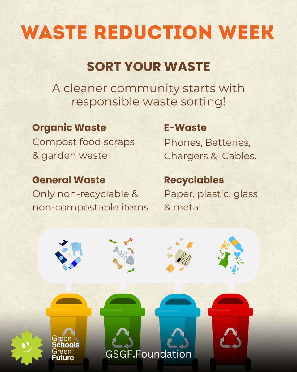 GSGFprojects's tweet photo. ♻️🌱 Waste Reduction Week

Every day, the choices we make about what we buy, use, reuse, and throw away can have an impact on our environment. Waste Reduction Week is a reminder that small changes can become meaningful habits when we work together. 🌎 https://t.co/S5LxX9Dffn