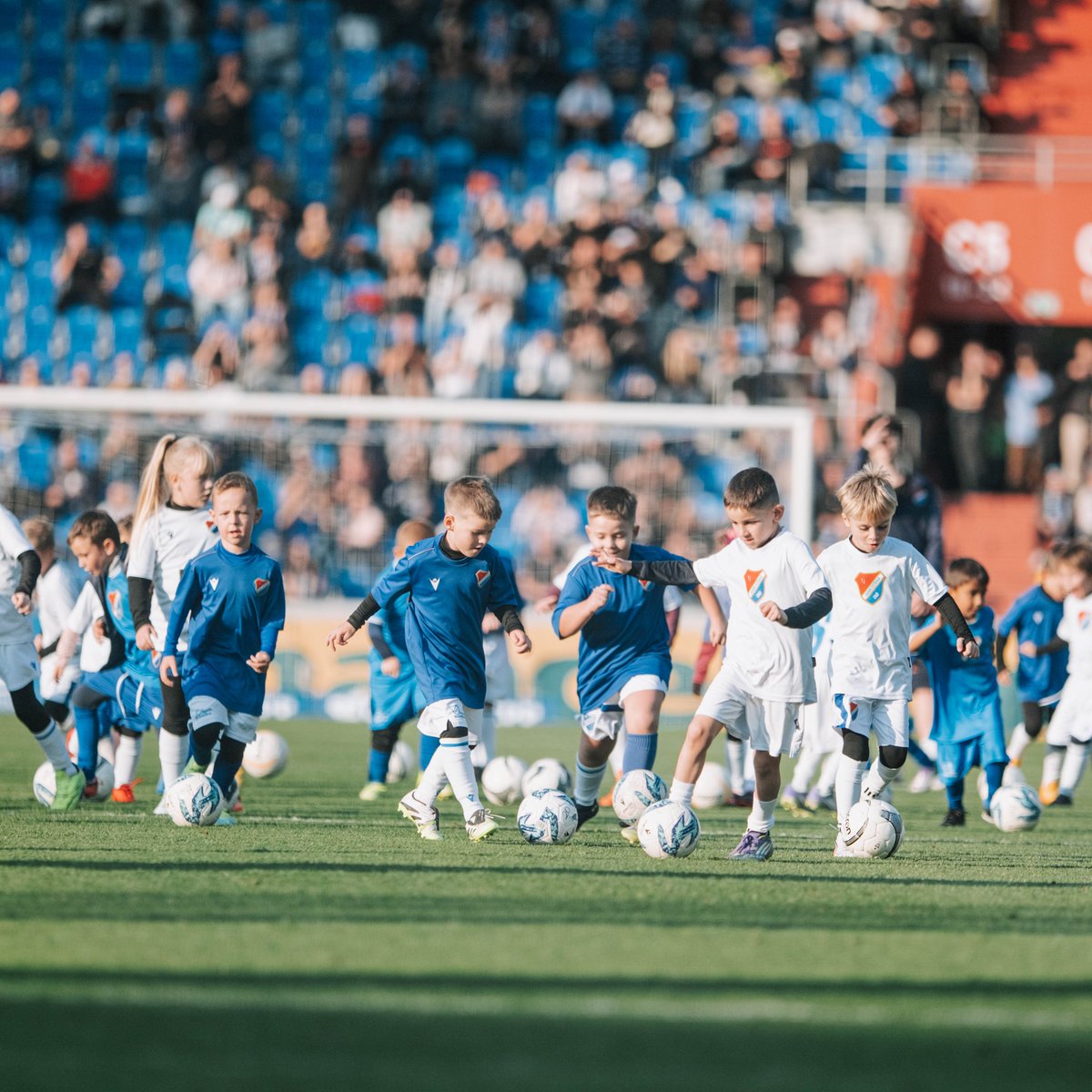 fcbanikostrava's tweet photo. Tady to může začít. 💙 Můj první gól. ⚽️ Tradiční uvítací akce pro nováčky v naší akademii se v přestávce utkání #fcbacs zúčastnily desítky nových nadějí. 👏 https://t.co/FmIpEHETvx