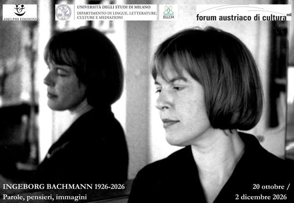 adelphiedizioni's tweet photo. "INGEBORG BACHMANN 1926–2026
Parole, pensieri, immagini".
A Milano, dal 20 ottobre al 2 dicembre 2026.

Un ciclo in sei tappe all’Università degli Studi di Milano per celebrare il centenario della scrittrice austriaca – con conversazioni, film, conferenze. https://t.co/ZGcM7ImpRJ