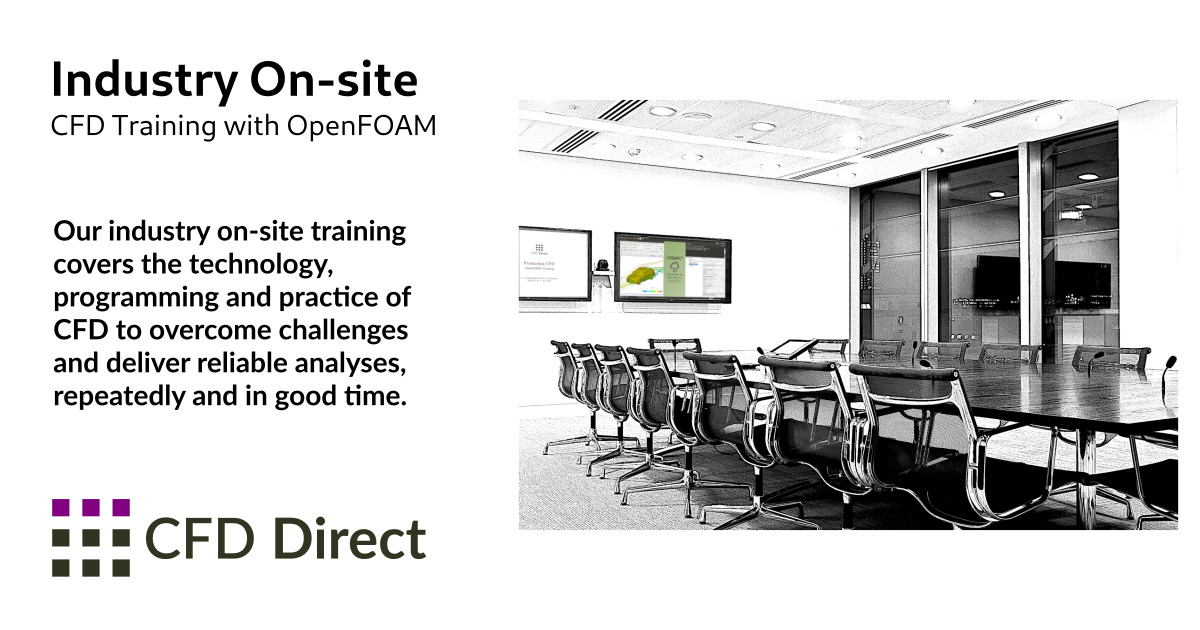 CFDdirect's tweet photo. For almost two decades we have provided on-site #OpenFOAM Training to industrial organisations and their partners.  See the following link for information on arranging on-site training, our past experience and the benefits to you https://t.co/xRPBG3sTMh https://t.co/kUxOKvXebr