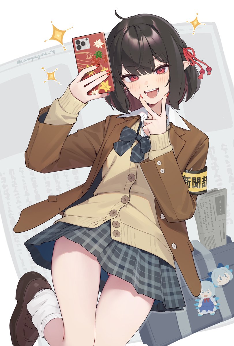 campagne_9's tweet photo. 射命丸文（ギャルのすがた） https://t.co/5MF3L5eYht