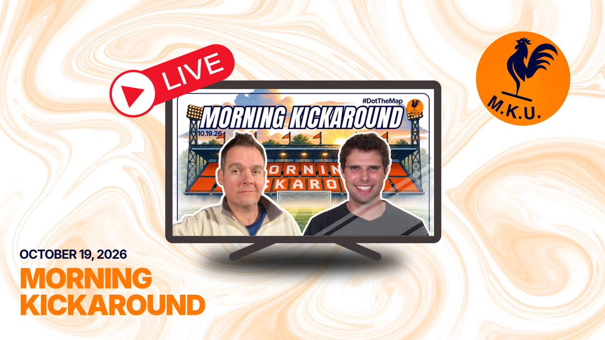 MKickaround's tweet photo. It's MONDAY FUNDAY! Talkin' American stadium updates, the college soccer calendar fiasco, and more with @r2kerr2 &amp; @BrooksLaimbeer! ⚽️

📺 https://t.co/I0U2Paxahd

#DotTheMap https://t.co/MVf1wAKWu7