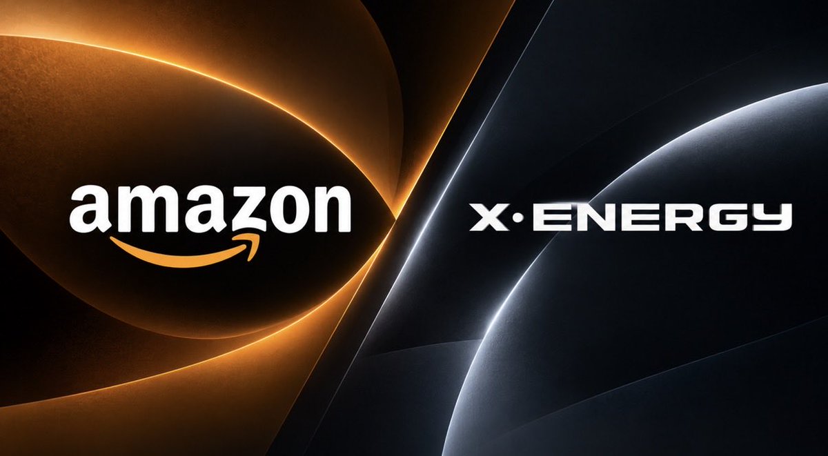 MyStocks_X's tweet photo. أمازون تموّل تطوير مشروع نووي في إنديانا.

وقّعت Amazon $AMZN مع X-energy وAEP اتفاقًا لاستكشاف إنشاء 12 مفاعلًا صغيرًا بقدرة مستهدفة 960 ميغاواط للشبكة ومراكز البيانات.

ستكون أمازون أول مشتري للكهرباء عند التشغيل؛ المشروع لا يزال قيد التطوير. https://t.co/OkyVS3rDdi