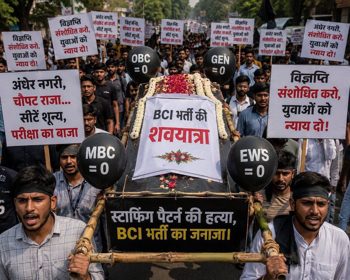 EchoRise01's tweet photo. वादों से मुकरना बंद करे राजस्थान सरकार। बेसिक कंप्यूटर अनुदेशक भर्ती में तत्काल पद बढ़ाए जाएं। नहीं तो पंचायत चुनाव में युवा खुलकर विरोध करेंगे। @BhajanlalBjp @madandilawar @KumariDiya @BJP4Rajasthan #कंप्यूटर_अनुदेशक_पद_बढ़ाओ https://t.co/n3RPgYDEg6