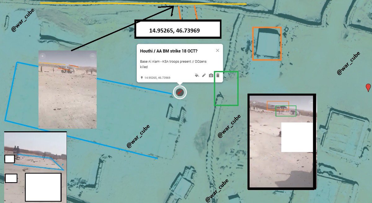 war_cube's tweet photo. >Dozens were killed/Wounded after a Houthi attack (BM likely) on the Al-Alam camp in Shabwa. The target was the newly formed southern forces. ~18 OCT

The facility is located approximately ~150 km from the nearest frontline.

Geo (approx) 14.9526586, 46.7396932

#Geoverified ✅🇾🇪 https://t.co/mnkW7REnA9