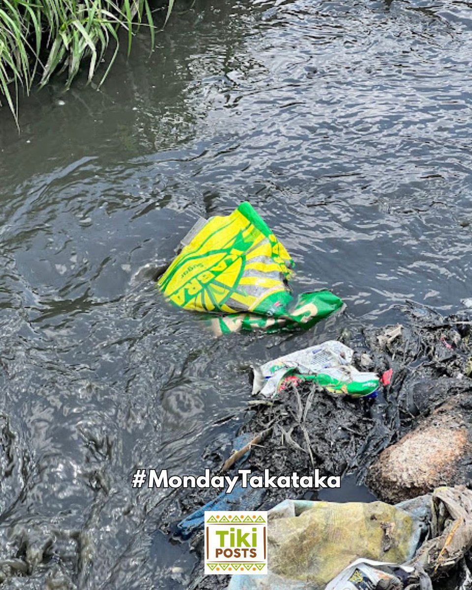TikiPosts's tweet photo. Trash dumped in rivers eventually flows into our communities. Let us stop water pollution at the source through responsible waste disposal, recycling and sustainable environmental practices. 
🌍 #MondayTakataka https://t.co/yuBoa14uNR