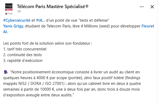 KimNoel's tweet photo. Quelqu'un peut m'expliquer comment des étudiants peuvent lever 4 millions d'euros pour une entreprise qui peut se faire éliminer en une mise à jour de Claude ? https://t.co/v0Q1DBKnvv