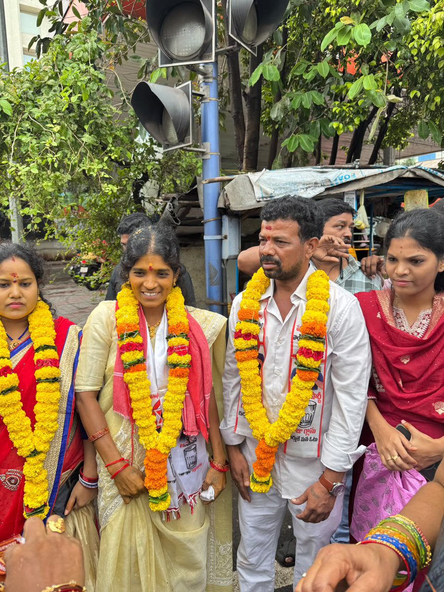 VeerendraJSP's tweet photo. All the best Raju Anna and Vadina 

#APLocalBodyElections https://t.co/6KaHk7VHPW