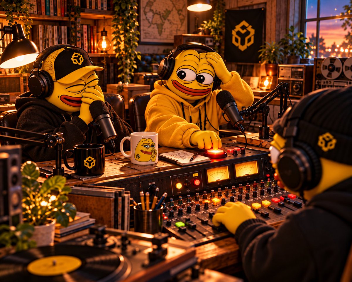 YellowPepe4's tweet photo. Some communities have a marketing department.
We have three frogs, two microphones, and absolutely no idea who's controlling the volume. 🎙️💛
$YEPE https://t.co/rRxYhiooiG