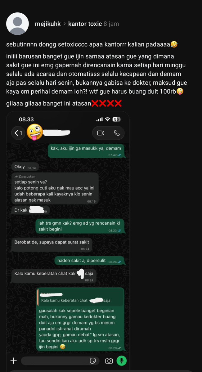 cariaeosa's tweet photo. LAHH?? KOKK?? 

AH INIMAH SENIN NGE-THREADS, BESOKNYA DIPECAT https://t.co/5FTyx5nAY0