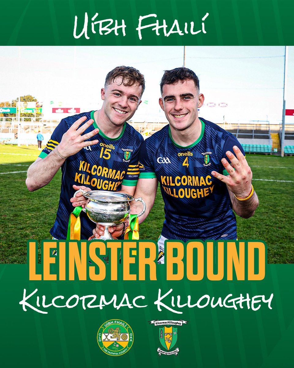 gaaleinster's tweet photo. 4️⃣ in a row for Kilcormac Killoughey

They overcame Ballinamere by 2 points to claim the Sean Robbins Cup for the fourth year running 🙌 https://t.co/aWBBcbQZNr