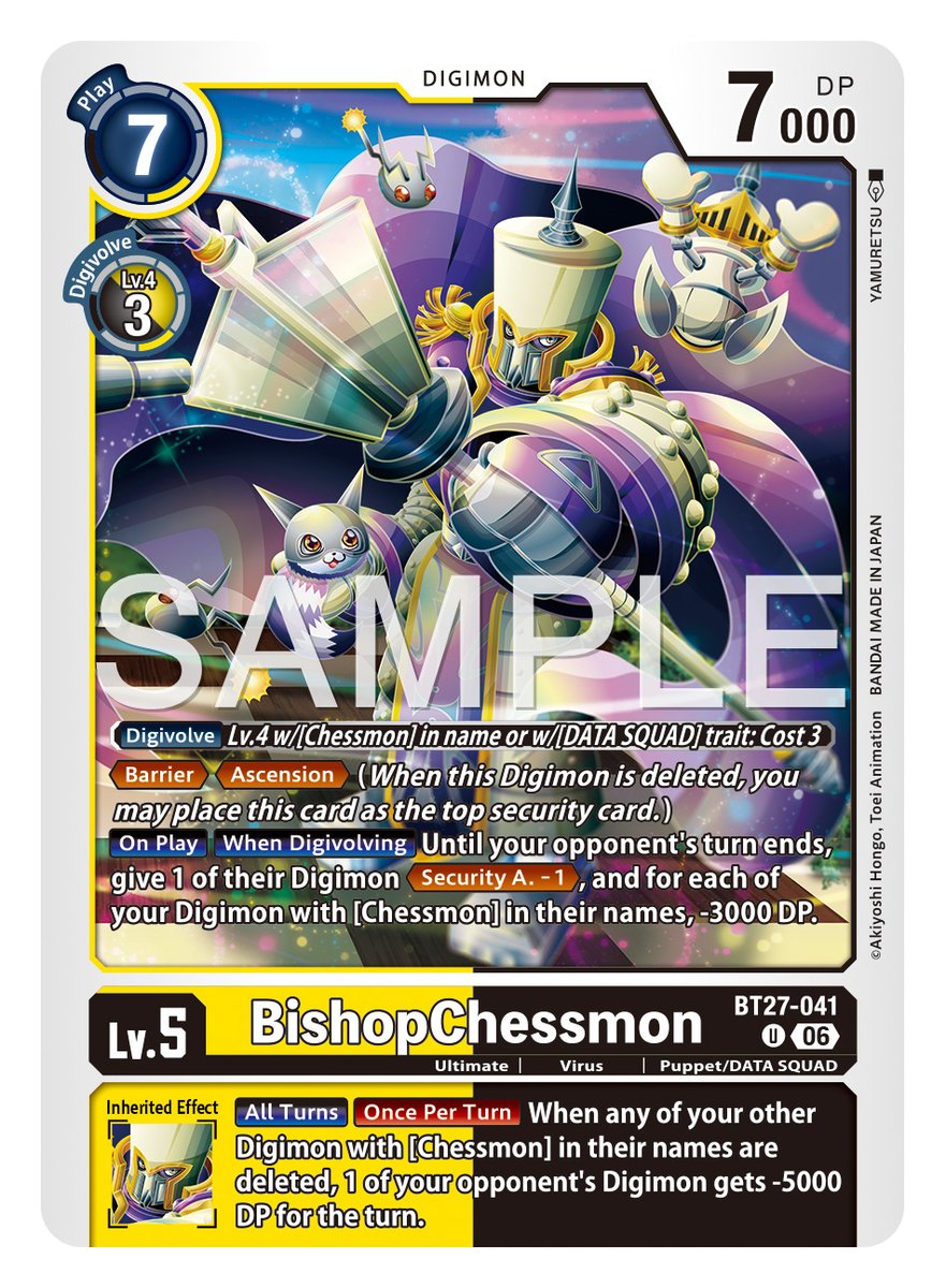 digimon_tcg_EN's tweet photo. [REVEALS]

Hello Digimon Tamers!
Today’s cards are [BT27-036 PawnChessmon], [BT27-039 KnightChessmon], and [BT27-041 BishopChessmon]!

BOOSTER IGNITION OF X [BT-27]
Pre-Release Dec. 4, 2026! In stores Dec. 11, 2026!
https://t.co/gmriTUfwVw

#DigimonCardGame https://t.co/z88U6E0yT8