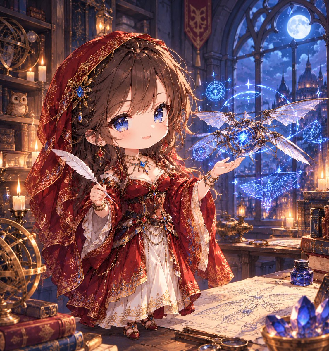 SteamGunnerOvan's tweet photo. とけいちゃんが可愛すぎるので、おーちゃんも生成できるか試してみるテスト https://t.co/lgSbGV4o8K