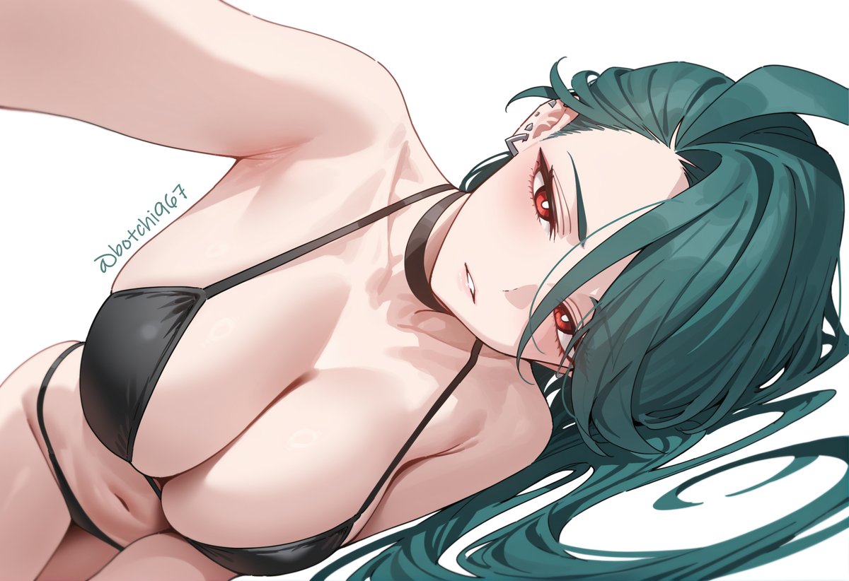 Botchi765's tweet photo. チリ/ Rika (1/2)                                                                                                                                                                                                                                                                                     SFWイラスト