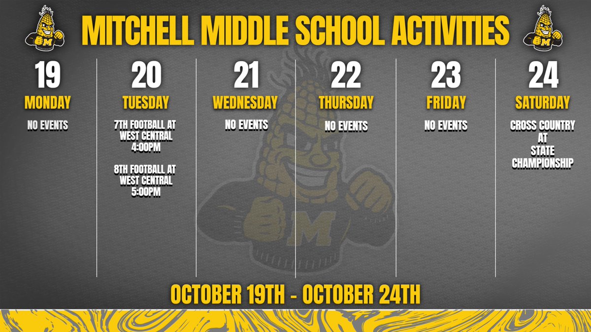 MitchellKernels's tweet photo. Mitchell Middle School Activities This Week https://t.co/CDPZGQKvMn