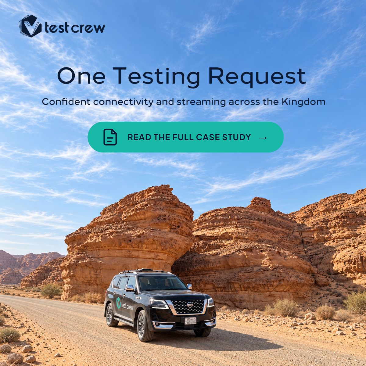 TestCrewCo's tweet photo. How does a video streaming solution perform as network coverage changes over thousands of kilometers? 

TestCrew field-tested a client’s connectivity and video streaming solution across 35,000+ kilometers in 30 days, testing performance under varying network coverage and demanding road conditions. 

With live monitoring and structured issue tracking, we gave the client visibility into the solution’s behavior across test routes and actionable findings ahead of rollout. 

Read the full success story to explore our testing approach and results: https://t.co/QuXqVZMeT9

Planning a rollout? Contact us at info@testcrew.com

#networkvalidation #videostreamingtesting #fieldtesting #connectivitytesting #digitalrollout #testcrew