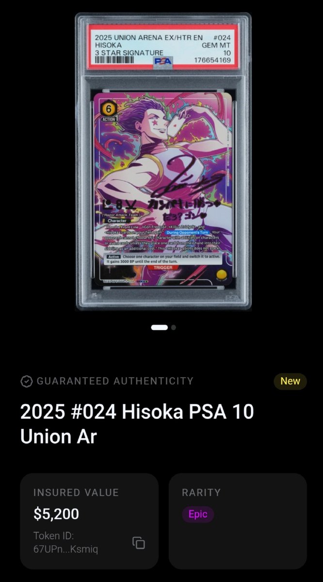 luno2005's tweet photo. @solflare 5
 What about the card’s value?

Some @Solflare Packs feature collectibles with impressive listed values, and eligible cards may have instant buyback offers.

Remember, the highest advertised value isn’t guaranteed, and insured value doesn’t necessarily equal resale price.

#pack https://t.co/Ea8iYVnNDS