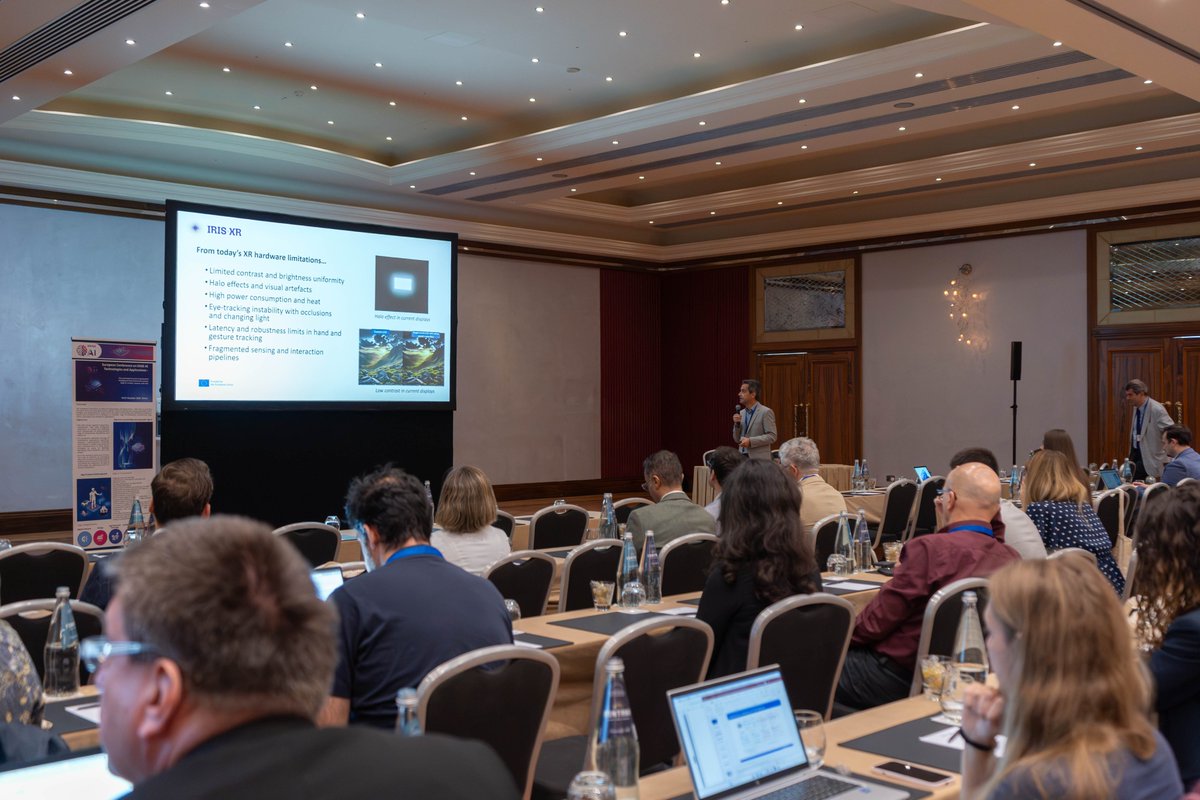 dAIEDGE's tweet photo. @EdgeAI_ @ST_World 🌐 European projects shaping the future of AI at the Edge!

At the #EEAI26 + #dAIEDGEInnovationDays, our Coordinator Alain Pagani (@DFKI) presented IRIS-XR, while Patrick Pype (NXP) introduced Turandot. 🚀

Sharing innovation, strengthening collaboration! https://t.co/MgZdFcGds2