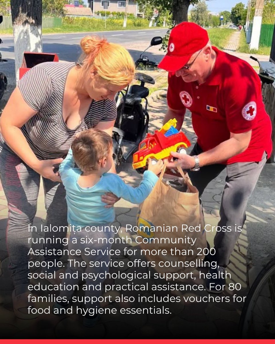 ifrc's tweet photo. The social system cannot always cover every need. The @RedCrossRomania is stepping in with tailored support, reaching people who often fall through the gaps. https://t.co/KuMT1lTWaG