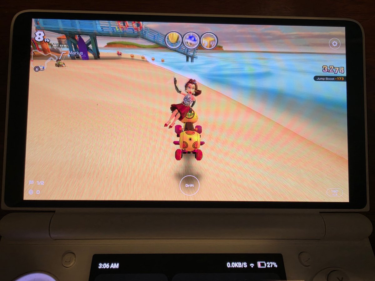 64iOS's tweet photo. Oh someone made an offline Mario Kart Tour mod with EVERY track in the game and all characters unlocked. https://t.co/Z2FUcRsl6s