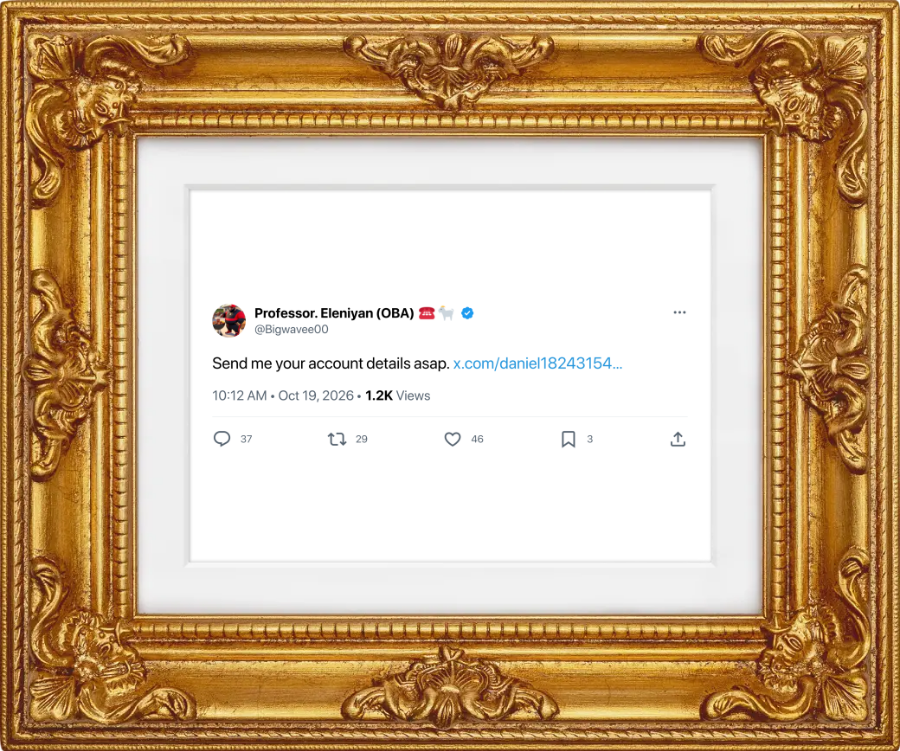 stickermule's tweet photo. @yomithegoat5 @Bigwavee00 Here's your framed post: https://t.co/H96CcihGlU
Follow @stickermule to support this bot. https://t.co/66OCBZMw62