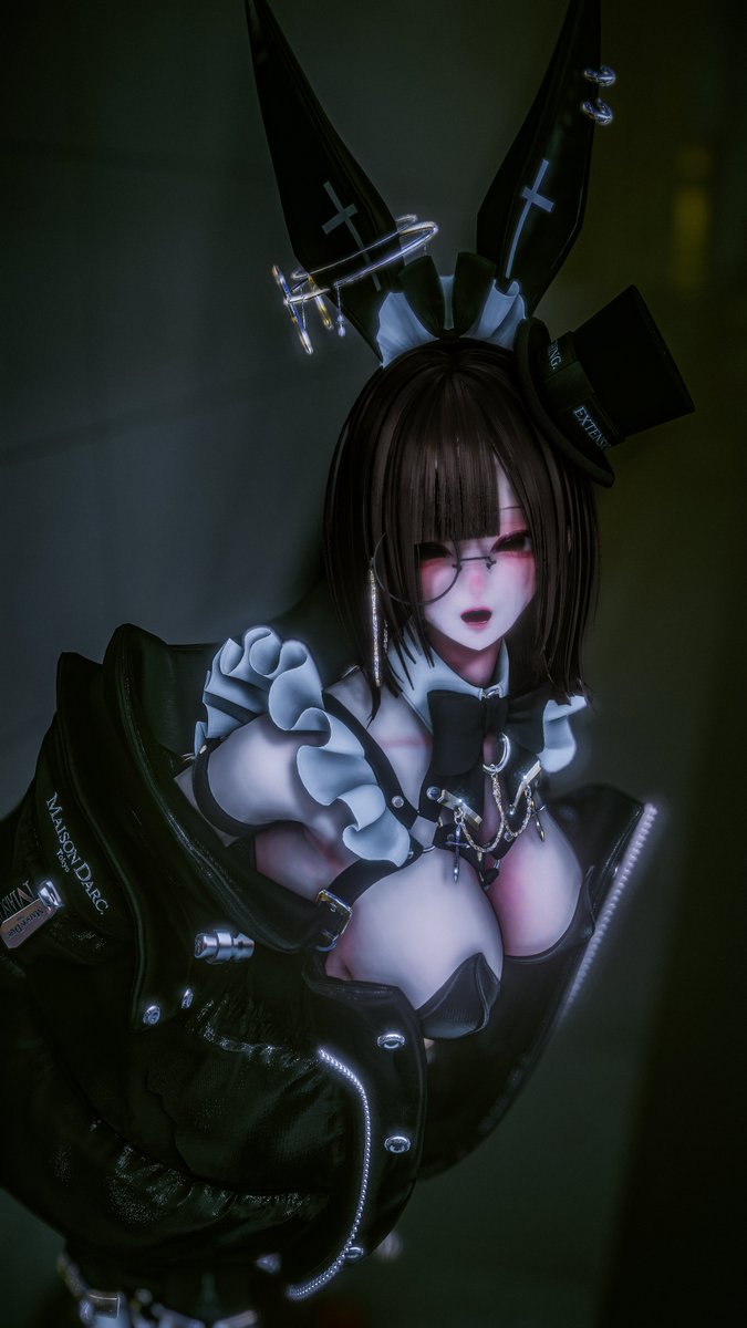 tarapi_dayo's tweet photo. 「おにーさん、寄ってかない？🐰🖤」
#Shuan3D #PeachEdge https://t.co/XprYJ0D7EI