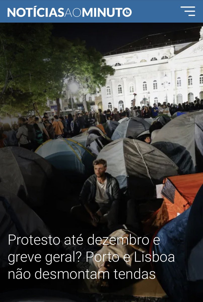 RuiPaiva5's tweet photo. É proibido/ilegal, montar tendas nos espaços públicos, sem autorização prévia para tal, pelas autoridades competentes.

Contudo estão montadas, contra a lei e após ordem para as desmontar, as ordens não são acatadas.

Deduzo que a partir de hoje, passe a ser permitido a todos ✌️ https://t.co/55j00taLW7