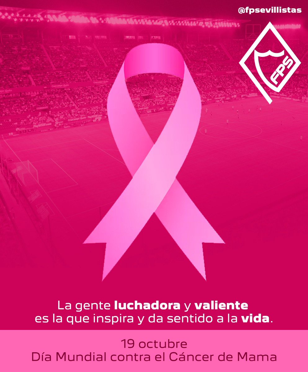 fpsevillistas's tweet photo. 🎀 19 de octubre | Día Mundial contra el Cáncer de Mama

Hoy nos unimos para concienciar, apoyar y recordar la importancia de la prevención y la detección precoz. https://t.co/gJtiJtJT6i
