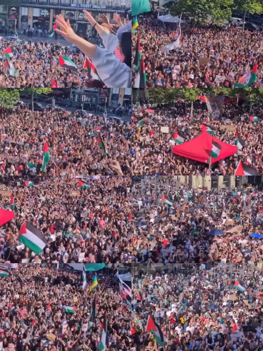 iam_ggd's tweet photo. Protest in France.
So many Palestinian flags…
Where is the French flag? 🤔
#ProtestInFrance #WhereIsFrance #Palestine #FreePalestine #Gaza #FranceProtests #PalestinianFlag #Paris #Macron https://t.co/t7y2CV6vK6