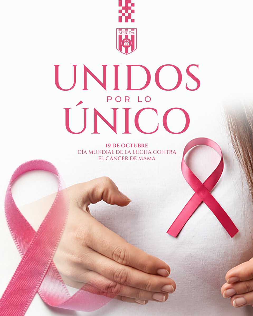 Merida_AD's tweet photo. 🩷 𝐔𝐧𝐢𝐝𝐨𝐬 𝐩𝐨𝐫 𝐥𝐨 𝐮́𝐧𝐢𝐜𝐨

⚔️ Más investigación. Más inversión. Más medios. Que nunca pare la lucha contra el cáncer 💪🏽

#DiaMundialCancerMama 
#19Oct https://t.co/XO3RF7bS2M