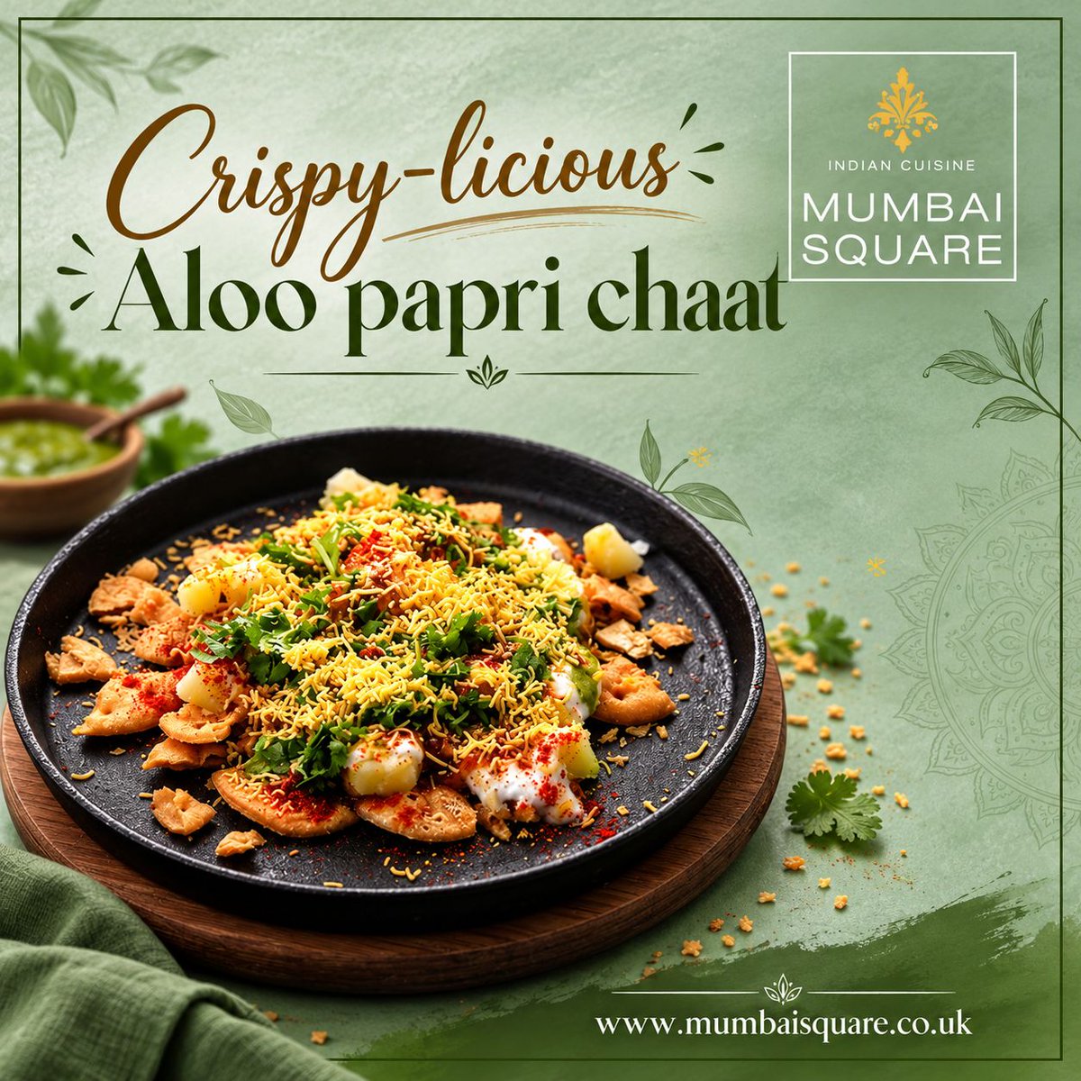 mumbaisquare's tweet photo. Our Aloo Papdi Chaat is a perfect play of crunch, creaminess and chatpata flavours. It's the quickest way to turn a dull Monday into a delicious one. π
π 020 7247 7710
π Book your table: https://t.co/BmPZLtZClF
#MondayBlues #AlooPapdiChaat #MumbaiSquare #IndianStreetFood https://t.co/8Zb3hbuzkD