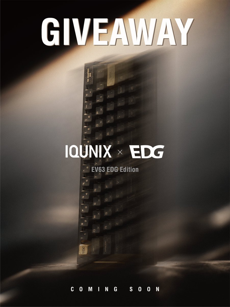 iQunix's tweet photo. Huge congrats to @LOUDgg on becoming WORLD CHAMPIONS! 🏆💚 
So proud to see @LOUD_lukxo make history with our EV63 EDG Edition by his side!   

What better way to celebrate than with a GIVEAWAY! 

🎁 Win 1× EV63 EDG Edition 
❤️ Like + Repost to enter 
📅 Ends Oct 26 https://t.co/Ed8etqd4tD