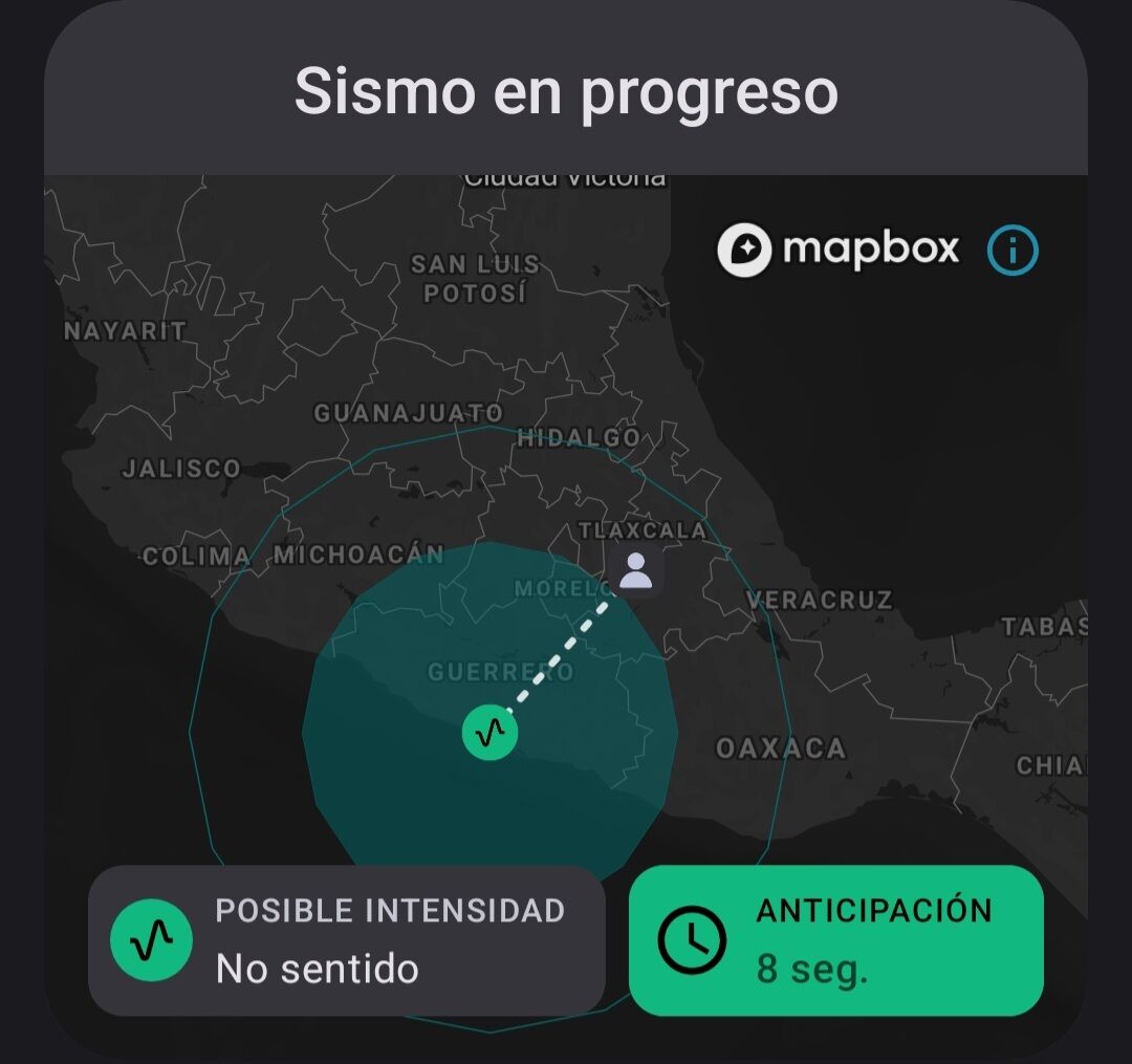SasslaMx's tweet photo. ᯤ #Ahora | #TenemosSismo

Se detectó un #sismo por #SASMEX con origen próximo a #Coyuca de Benítez, #Guerrero a las 04:22:37 hrs [centro de MX] del 19/Oct/2026.

📱Nuestra plataforma emitió notificación de "Sismo menor" vía app, para #CDMX y resto de la región centro del país. 

🔇 SIN ACTIVACIÓN de la Alerta Sísmica.

#SASSLA