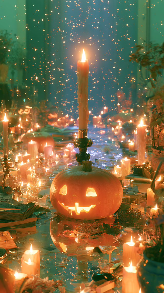 ProcVideo's tweet photo. Spooky season, but make it sunlit and dreamy. 🎃✨ 
Free 8K mobile wallpapers for your screen! Which vibe is your favorite?
(Created with Midjourney, upscaled to 4K with VideoProc：https://t.co/HZkKpbIVnM) 

#HalloweenAesthetic #Wallpaper #HalloweenVibes https://t.co/DOPO5jv5Ax