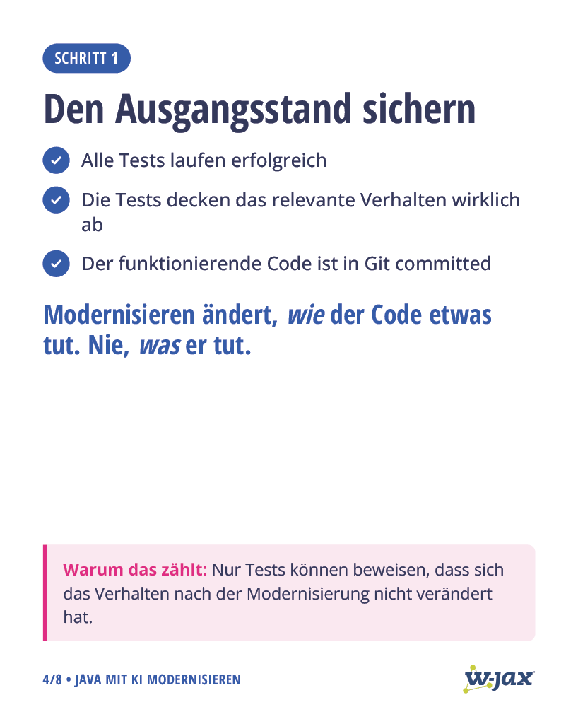 jaxcon's tweet photo. Java 8 → 25: OpenRewrite oder @claudeai Code? ⚖️

Recipes liefern reproduzierbare Schritte. KI liefert Flexibilität – mit Review-Aufwand. @venkat_s erklärt, wie du beides steuerst.

4 Slides + Artikel:
https://t.co/KemCqANTLd

#jaxcon #claude https://t.co/7eBZMdRh7q