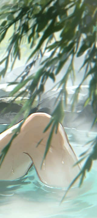 Skott_Guide's tweet photo. the water isn't the only thing that's hot ♨️ #honkaistarrail #HSR #Blade #刃 #pixai https://t.co/tVeVwd8ozL