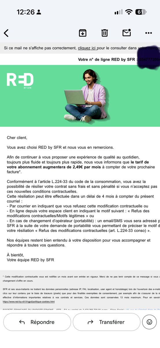 gaet24m's tweet photo. Sa va @REDbySFR on vous dérange pas trop je résilie demain https://t.co/lnQzwKNdBn