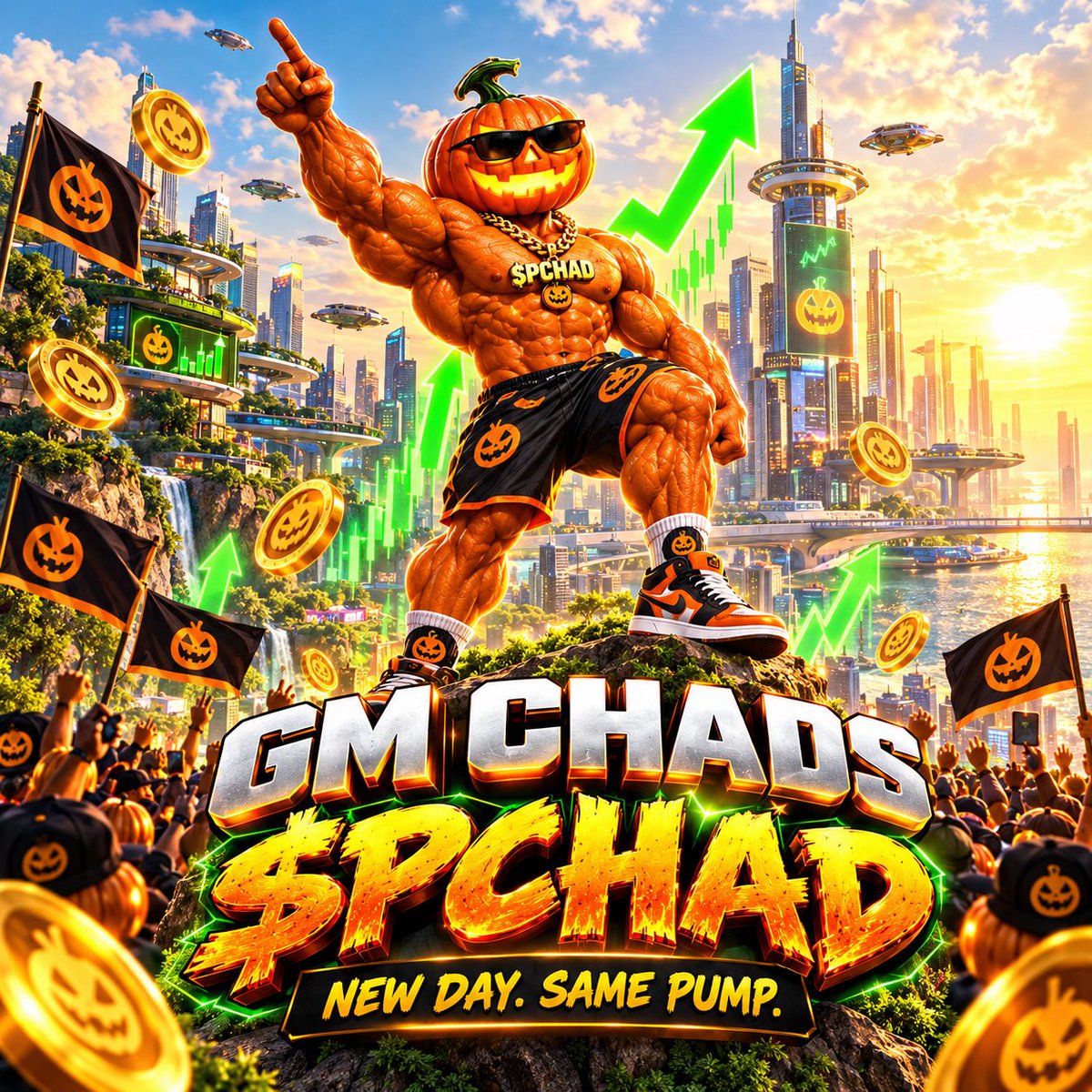 iam_Najjj's tweet photo. GM CHADS 🎃

New day, same vision. We keep building, keep pushing, and keep the PUMP alive📈

The CHADVERSE never sleeps. Who’s ready to make moves today? 👀🔥

$PCHAD, WE PUMP DIFFERENT. 🚀 https://t.co/rXRhRKlEAl