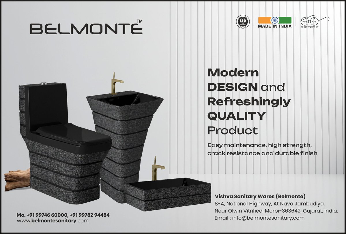 ceramic_india_'s tweet photo. Vishva Sanitarywares, Sanitarywares brand in India, Ceramic India
https://t.co/mc67sf64XB
#Vishva #sanitarywares #brand #india #ceramic #bathware #bathroom #vanity #cabinet #tabletop #fittings #interior #decor #onepiece #washbasin #thangadh #morbi #gujarat #manufacturers https://t.co/92zaHjnOmc