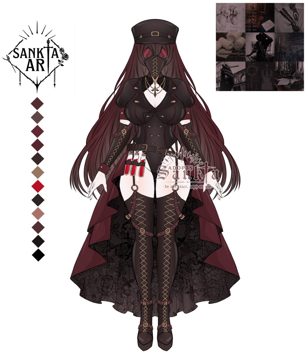 sankta_art's tweet photo. ✦「 𝕾𝖆𝖓𝖐𝖙𝖆’𝖘 𝕬𝖉𝖔𝖕𝖙𝖔𝖇𝖊𝖗 𝕾𝖊𝖗𝖎𝖊𝖘 」✦ 
🩺🩻Adopt #19 | Plague Doctor🩻🩺

♱ SP: $50 (Commercial)   

.⋆♱⃓ Design only (for OC, VTuber model, etc.)  
.⋆♱⃓ No refunds & Credit me always  
.⋆♱⃓ Can do holds, pls dm me  
.⋆♱⃓ Claim below at YCH link (🔗)  

. ݁₊ ⊹ㅤ♡ + ⟳ appreciated! 
#sankta_adoptober2026 #adopts #vtuber