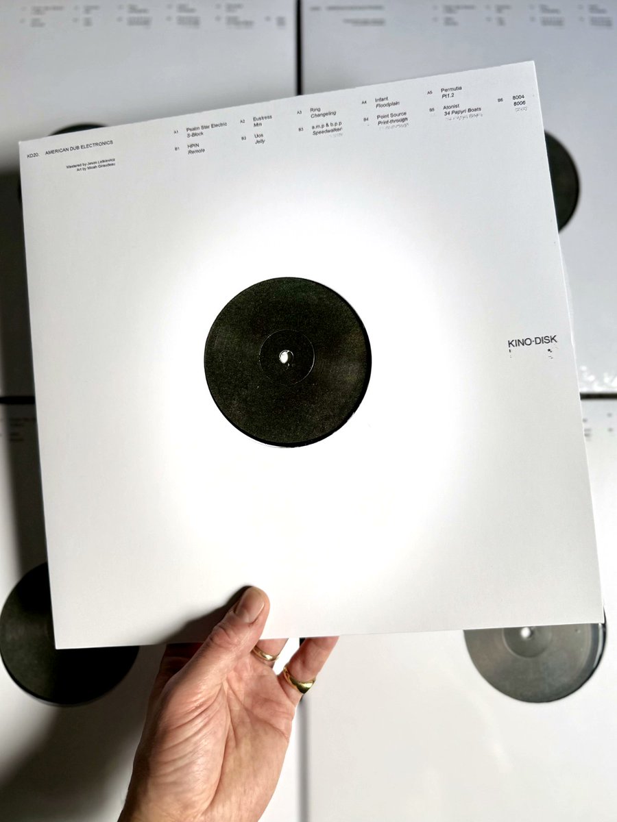 InvertedAudio's tweet photo. STORE // Kino Disk presents American Dub Electronics — a compilation gathering close friends and like-minded artists associated with the Chicago label into a single, cohesive document. Eleven tracks of ambient, dub techno and experimental electronics. https://t.co/ekSR4lYKwT https://t.co/uW6YZ50ck3