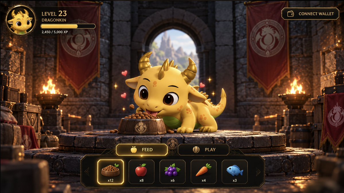 djsamwithers's tweet photo. Introducing Pocket Dragons Tamagotchi 🥚🐉

A nostalgic concept reimagined for 2026

IP, GameFi, DeFi, Collectibles & AI are all part of the bigger @Pocket_Dragons_ vision, and this is where one of those pillars comes to life👇

Your dragon. Your journey. Your responsibility.

🍎 FEED your dragon
❤️ BUILD your bond
🎮 PLAY and interact
📈 PROGRESS and earn rewards
🏅 UNLOCK badges along the way

But this is just the beginning…

With 16 species, 22 origins and 352 unique combinations, there's plenty to discover within the Pocket Dragons universe.

And remember, this is just the GameFi side of things 👀

Now imagine what happens when you bring all the other pillars together.

This is just a small teaser to showcase the direction we are heading and we're only scratching the surface.

Welcome to the hatchery 🐉