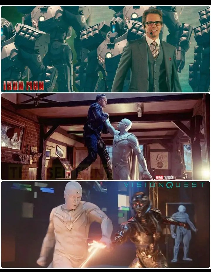 omurusamuel22's tweet photo. JUSTIN HAMMER might be the real main villain of VISION QUEST.

• He’s been trying to get his hands on Stark technology for years.

• He was originally expected to serve as the main antagonist of the cancelled Armor Wars project.

• Vision possesses several Stark AIs, including Ultron, making him the ideal target for Hammer.

• Hammer could be the one to create Jocasta to help him locate Vision.

With elements of Armor Wars reportedly being reused in Vision Quest, Hammer’s return makes perfect sense.

Marvel may finally be bringing back one of Iron Man’s most underrated villains.
#VisionQuest