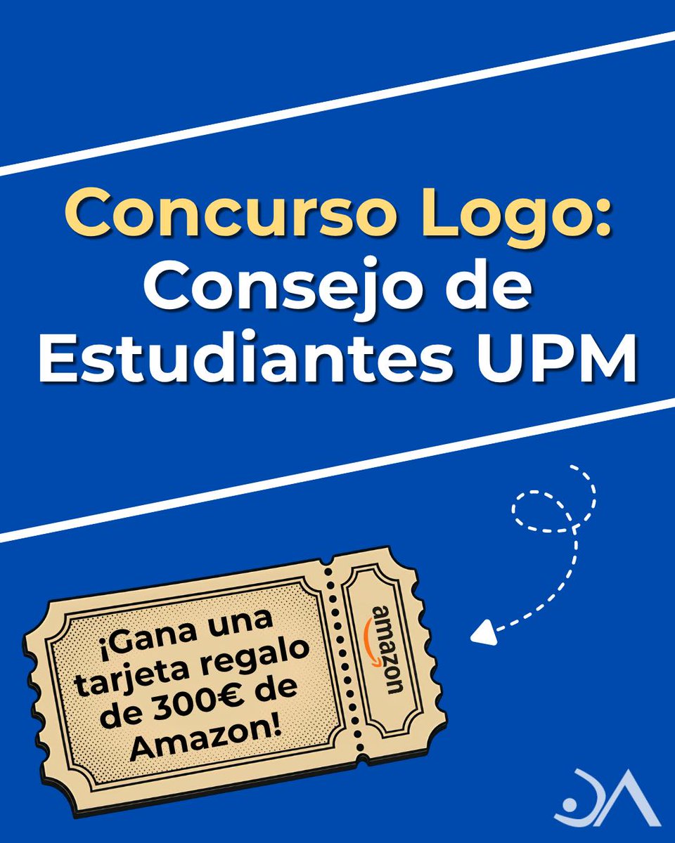 La_UPM's tweet photo. La @Delegacion_UPM evoluciona para convertirse en el Consejo de Estudiantes de la UPM. ¿Y si tú pudieras colaborar en el diseño del logo ?
  🏆Participa en el concurso y gana una tarjeta regalo de Amazon de 300€
🔗https://t.co/TCP2tGFgKM
📅Hasta el 25/10 a las 14:00
#somosUPM https://t.co/GIRUCK1V00