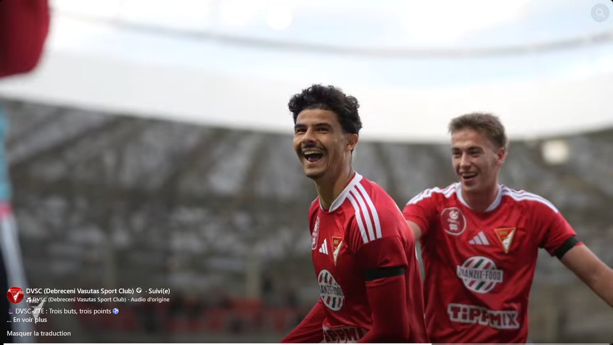 SebC__'s tweet photo. ⚽️⚽️Sohan scored his first two goals in 🇭🇺OTP Bank Liga for 🔴DVSC (Debreceni Vasutas Sport Club)

Of course the second goal is him making a diagonal run and rounding the goalkeeper 😂 https://t.co/xRv8Yn2rvs