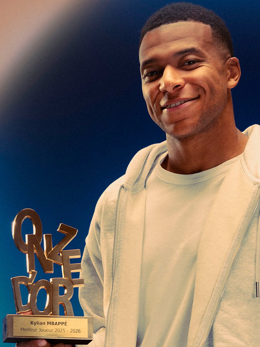 realmadriden's tweet photo. 🏆 @KMbappe, Onze Mondial European Footballer of the Year 2025-26! https://t.co/VefCGx7x5z