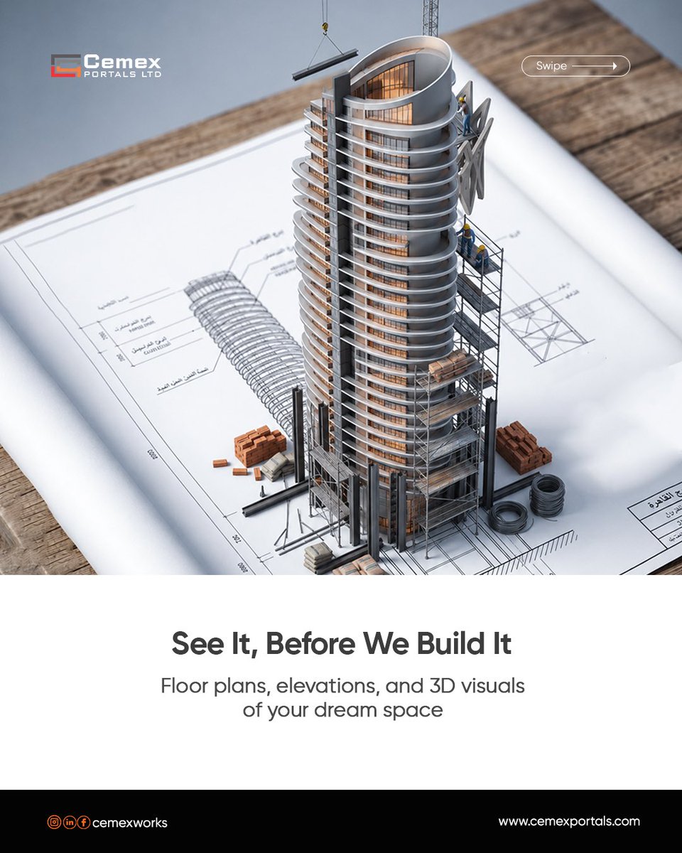 CemexPortals's tweet photo. See it before we build it.

Wondering what your dream space will actually look like? We'll show you first, with floor plans and 3D visuals.

No guessing. No surprises.

Got a project in mind? Send us a message.

#CemexPortals #BuildRight https://t.co/NSRb3LhcHz